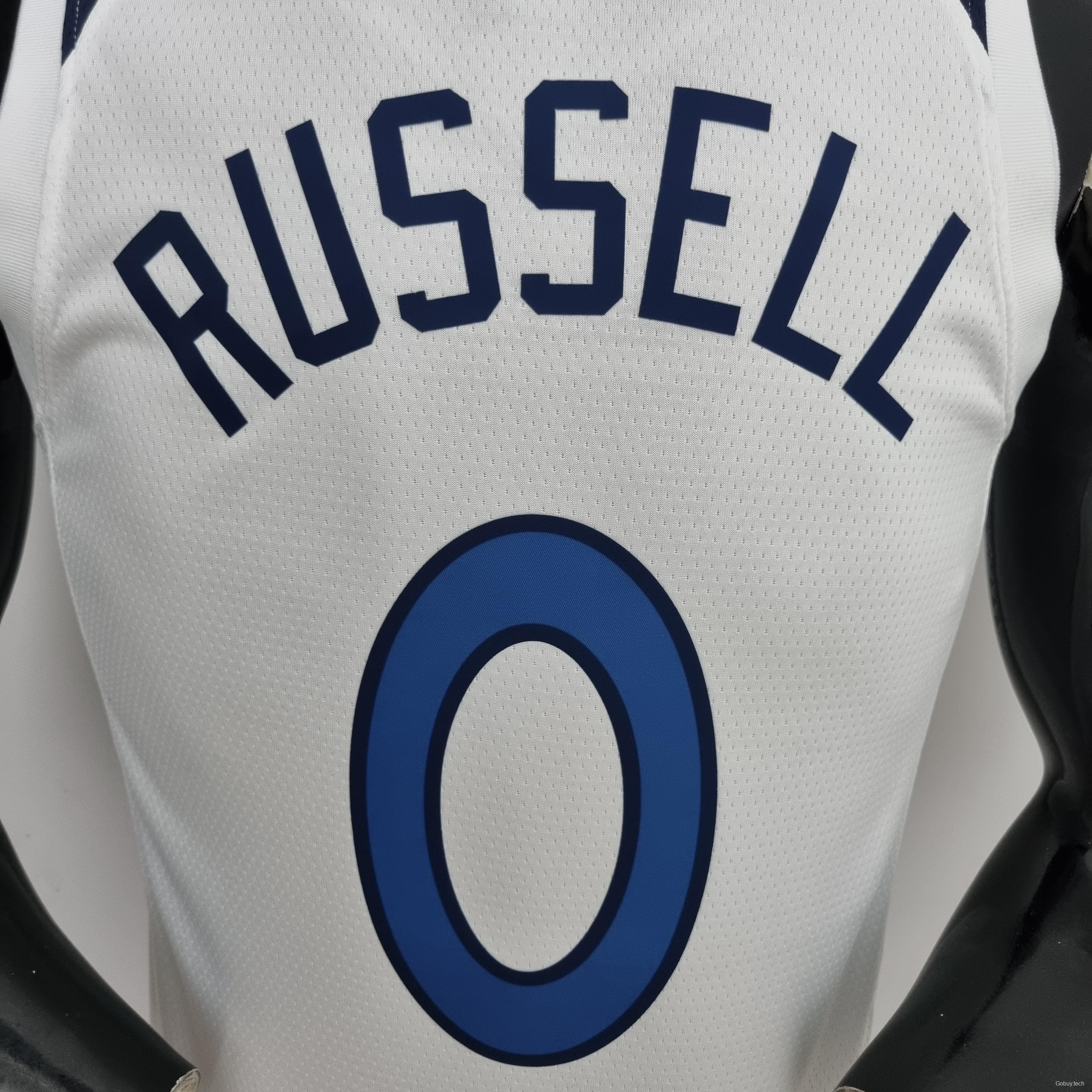 75th Anniversary Minnesota Timberwolves Russell #0 Royal White NBA Jersey