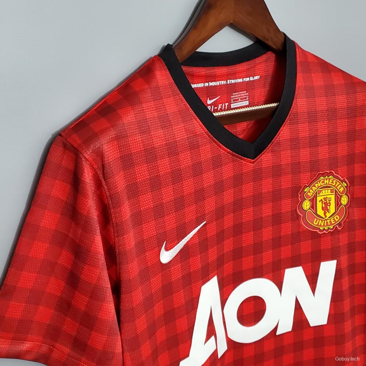 Retro 12/13 Manchester United home Soccer Jersey