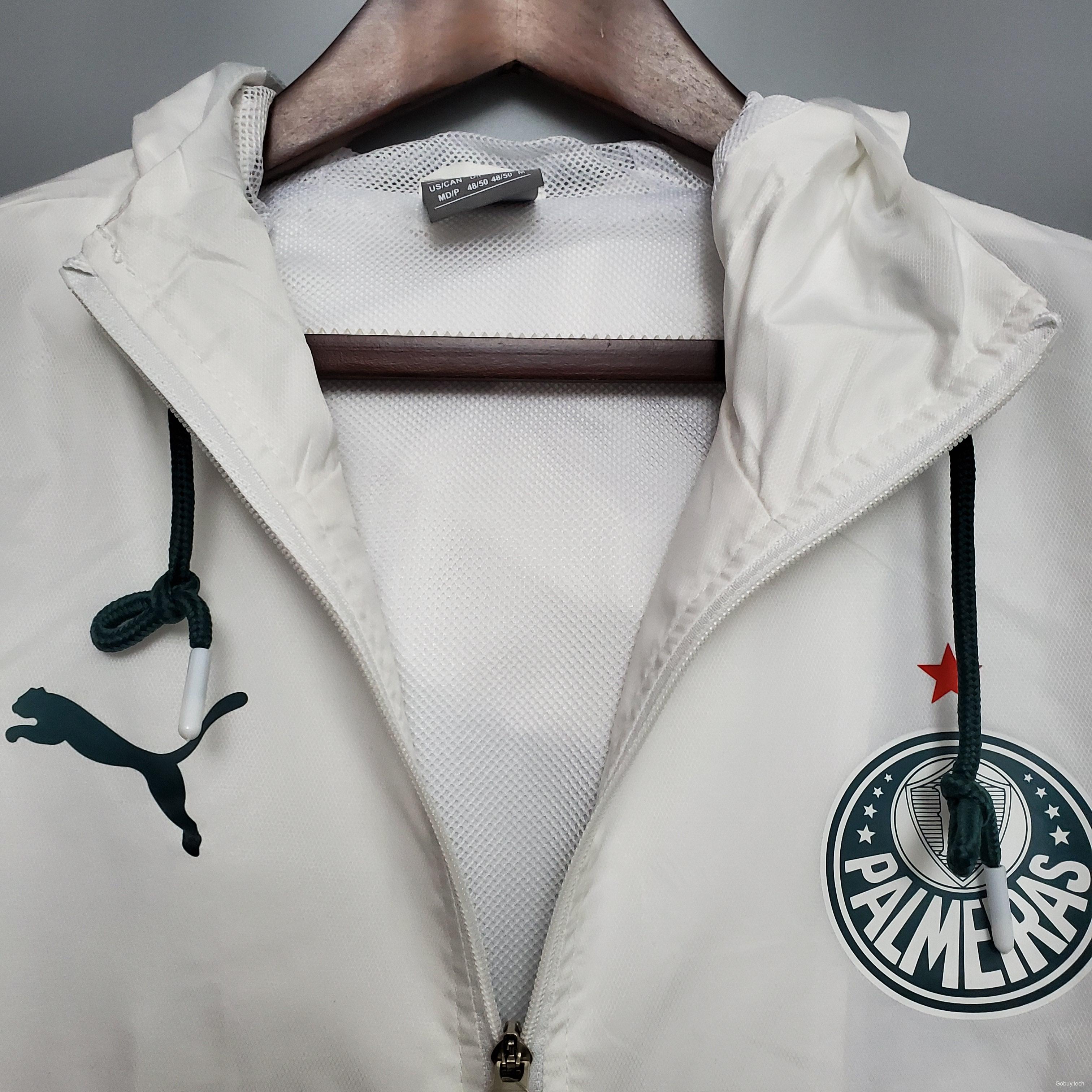 Windbreaker Palmeiras white and green Soccer Jersey