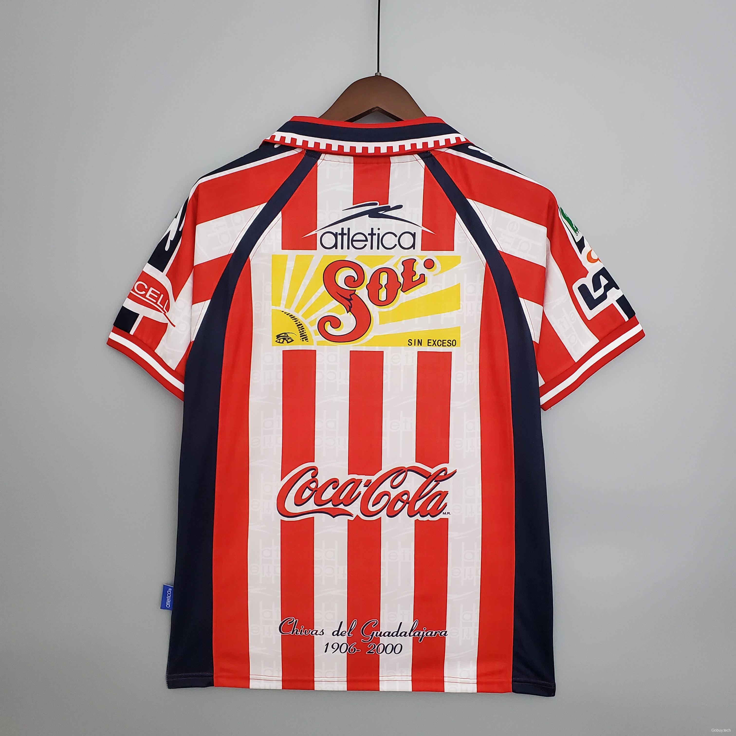 Retro 99/00 Chivas Guadalajara Home Soccer Jersey