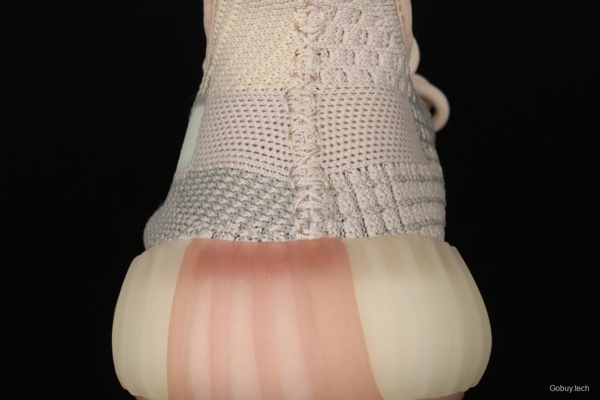 Adidas Yeezy Boost 350 V2 FW3042 Darth Coconut 350 second generation hollowed-out swans make color matching BASF Boost original during the day