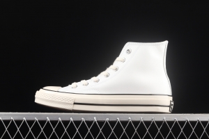 Converse Chuck 70 Converse white leather high-top casual board shoes 167064C