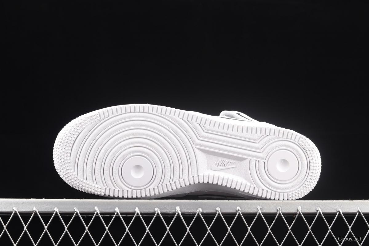 NIKE Air Force 1' 07 Mid laser white 3M reflective medium-help leisure sports board shoes 368742-810