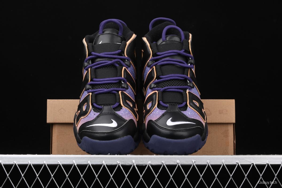 NIKE Wmns Air More Uptempo Dusk To Dawn Starry Sky Purple Cloud Pippen Classic High Street Basketball shoes Series 553546-018