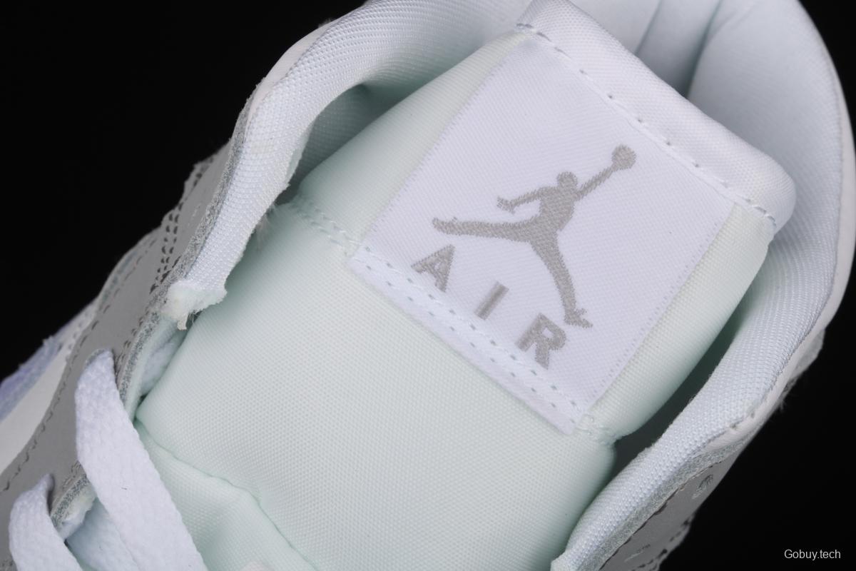 Air Jordan 1 Mid BQ6472-105Bond white, gray and blue