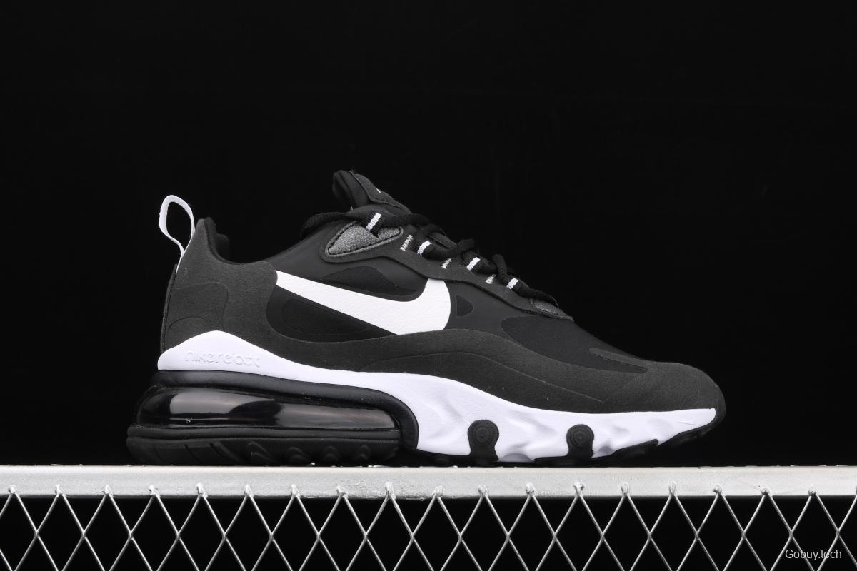 NIKE Air Max 270React new high frequency mesh function half palm air cushion cushion running cloth shoes CI3866-004