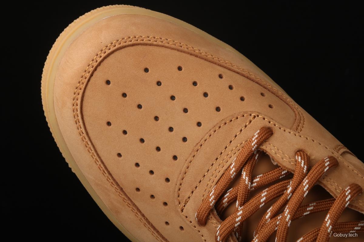 NIKE Air Force 1 High'07 2019 new wheat color high upper shoes CJ9178-200