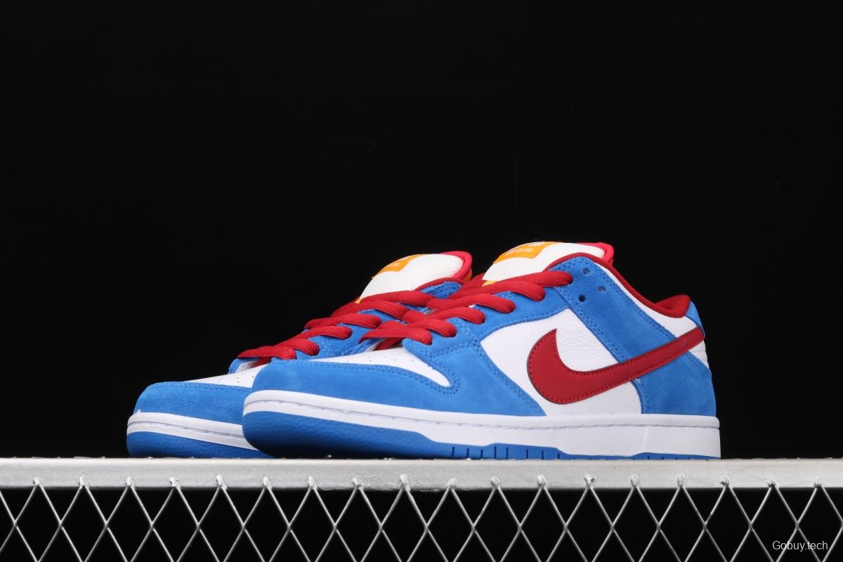 NIKE SB DUNK Low Doraemon robot cat theme color matching BQ6817-400