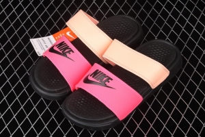 NIKE Benassi Swoosh # double belt ninja slipper series # authentic slippers life all kinds of summer beach slippers 819717-602