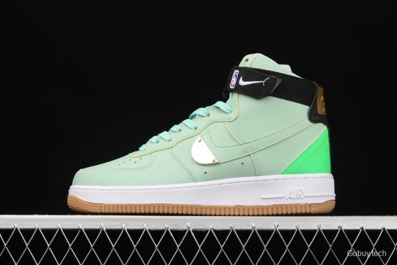 NIKE Air Force 1 High NBA Green Gum NBA Air Force High Top Green Leisure Board shoes CT2306-300