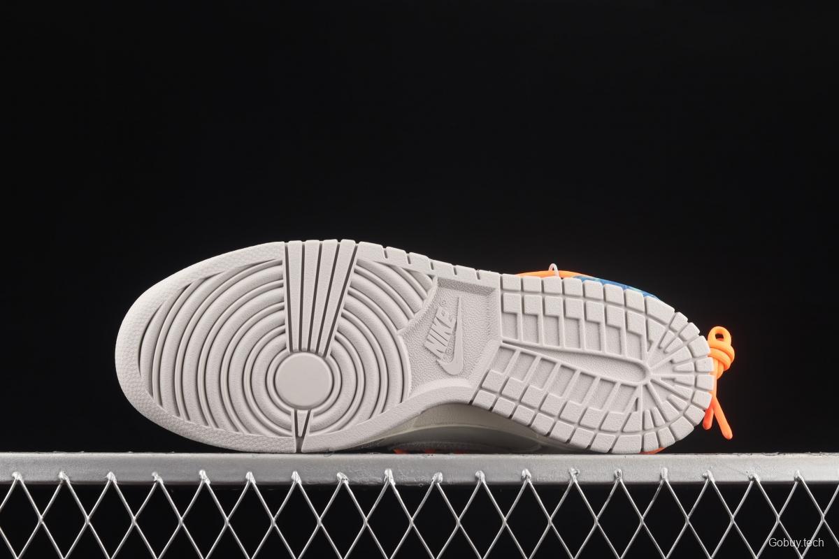 OFF-White x NIKE DUNK Low OW suede SB buckle rebound fashion casual board shoes DJ0950-116,