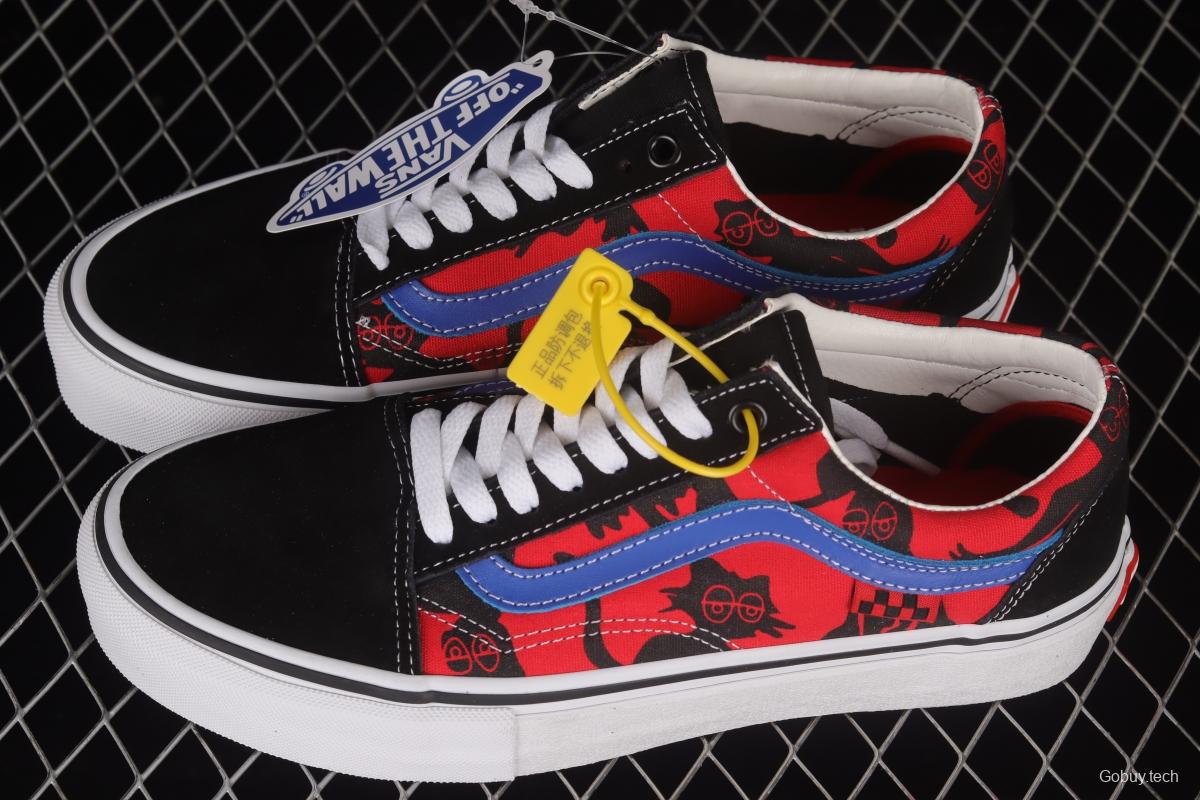 Vans Old Skool Pro Krooked Co-branded Graffiti Low-Top Casual Sneakers 0A5FCBAPC21