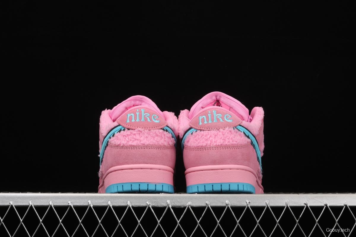 Grateful DeAdidas x NIKE SB DUNK Low Yellow Bear joint style pink and blue bear sports skateboard shoes CJ5378-600