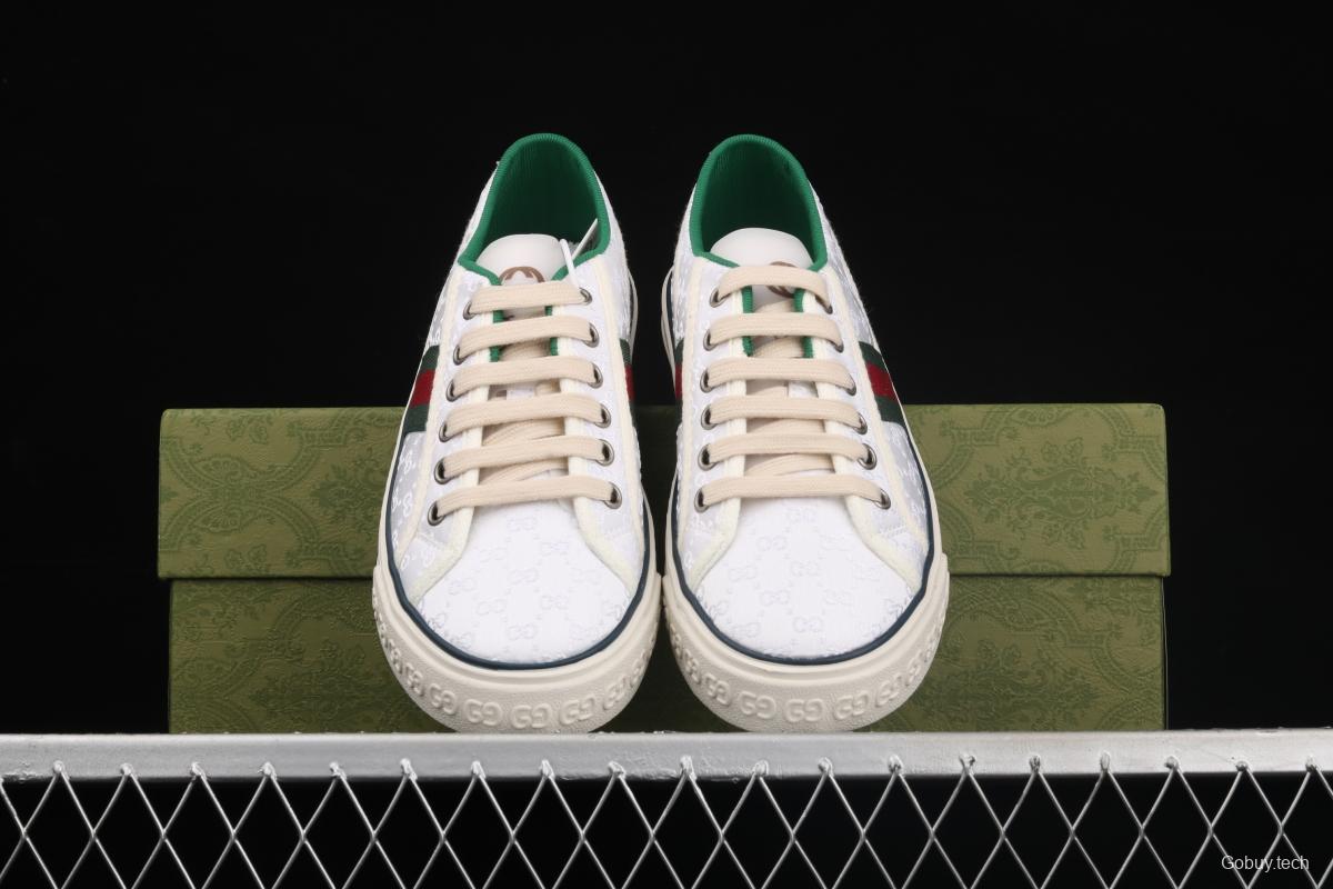 Gucci Tennis 1977 Print Sneaker canvas printed retro leisure sports board shoes