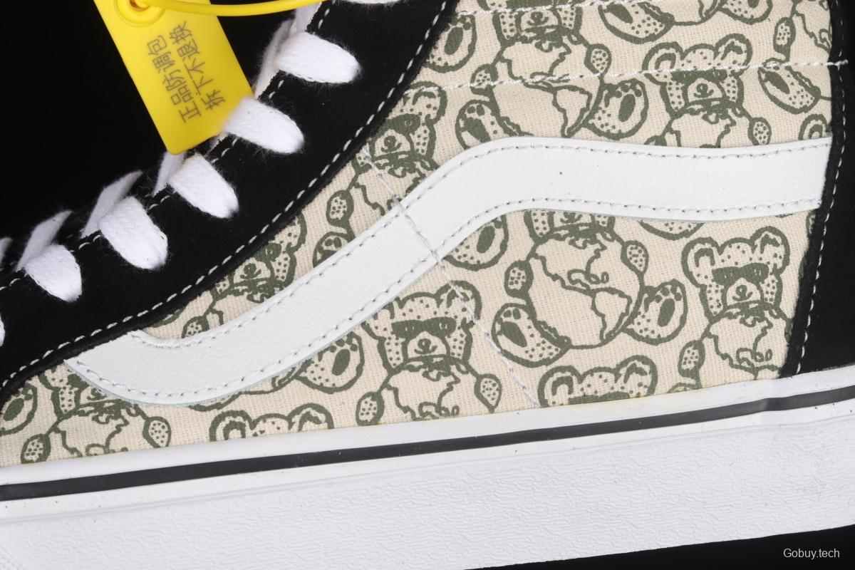 Vans Sk8-Hi Vance Bear Biscuit High Top Leisure Board shoes VN0A4BV8BCM