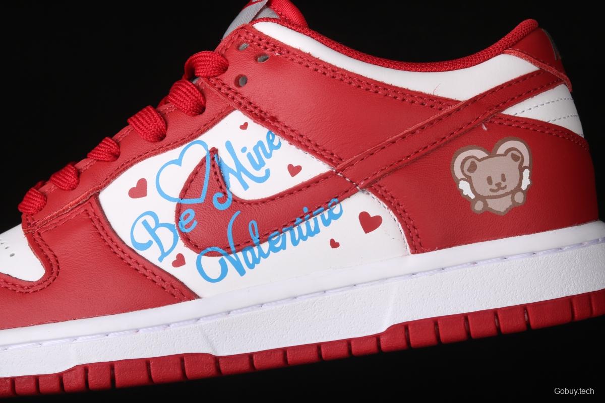 NIKE SB DUNK Low Valentine's Day Valentine's Day Limited gift box dunk series low side leisure sports skateboard shoes DD1391-003