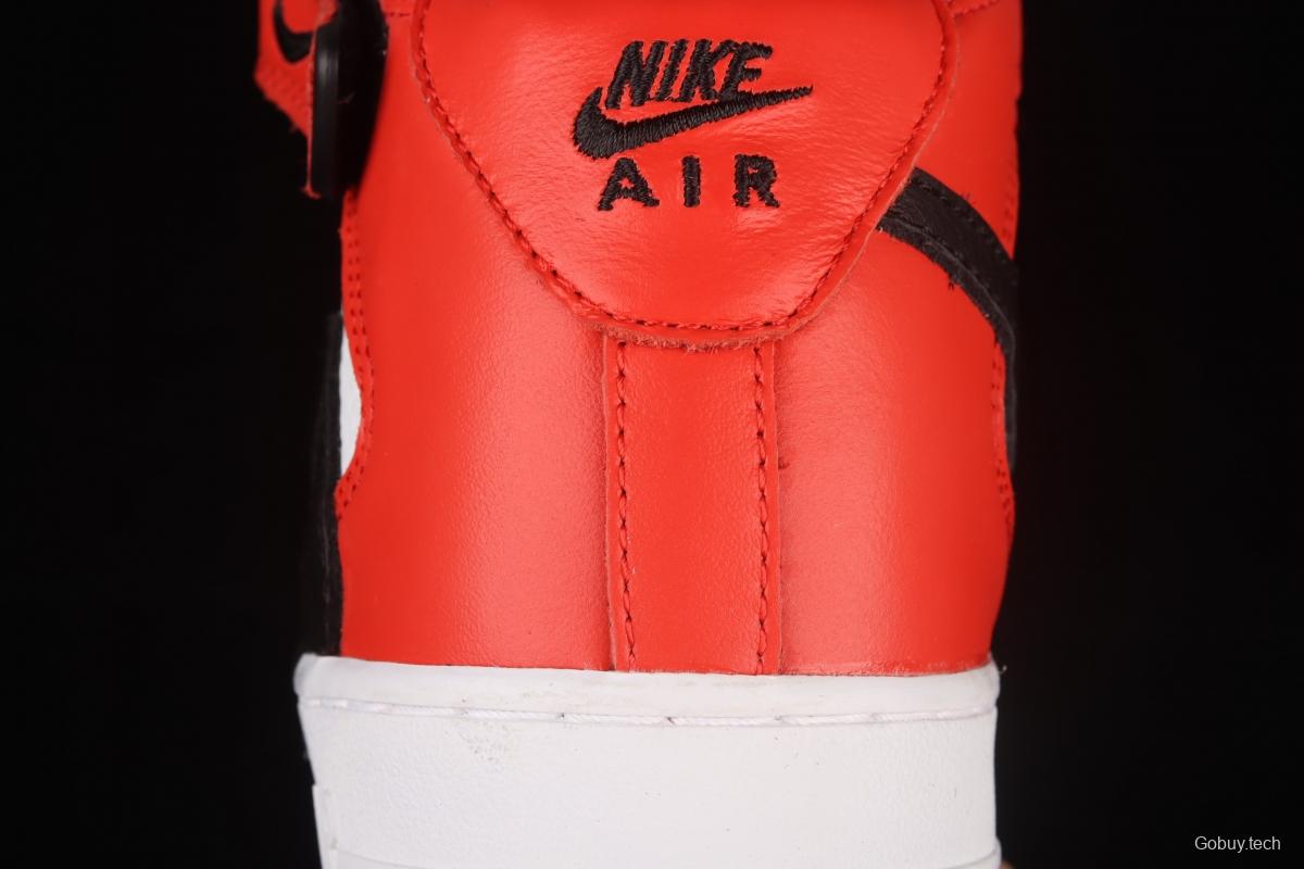 NIKE Air Force 1x 07 Mid Chicago color backhook Zhongbang casual board shoes 804609-160