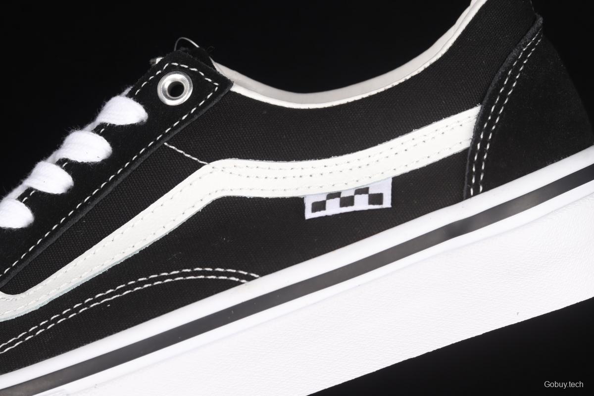 Vans Skate Classics Old Skool Anaheim side checkerboard black and white classic low-top casual board shoes VN0A5FCBY28