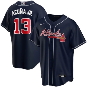 Youth Ronald Acuna Jr. Navy Alternate 2020 Player Team Jersey