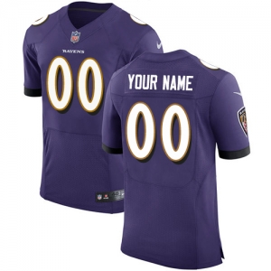 Men's Purple Customized Elite Team Jersey