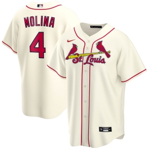 Youth Yadier Molina Cream Alternate 2020 Player Team Jersey