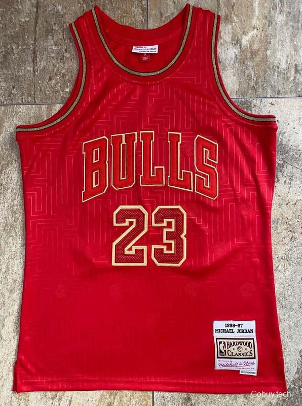 Men's Michael Jordan Red Retro Classic Team Jersey