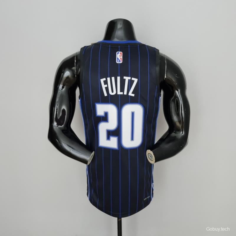 75th Anniversary Fultz#20 Orlando Magic Black NBA Jersey