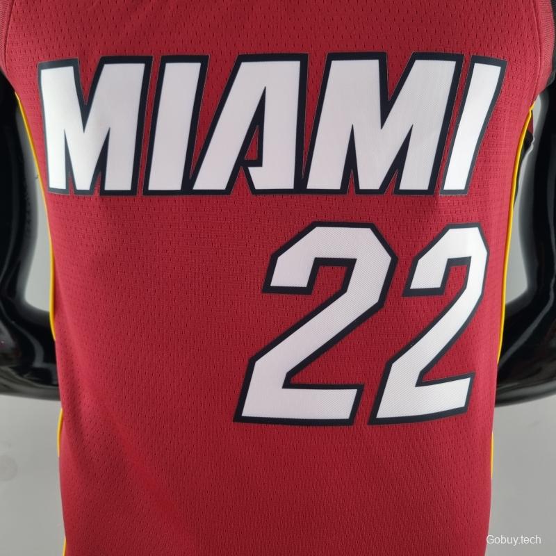 75th Anniversary Miami Heat Jordan BUTLER#22 Burgundy NBA Jersey