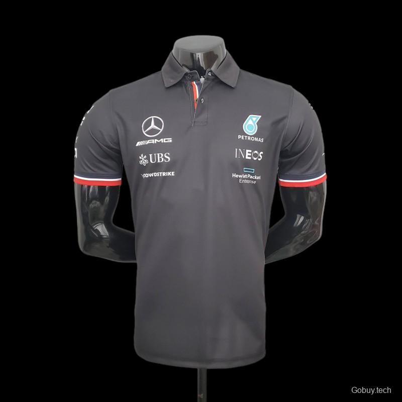 F1 Formula One Racing Suit; Mercedes POLO Black 