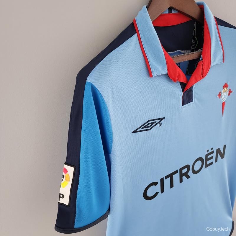 Retro 02/04 Celta Home Soccer Jersey