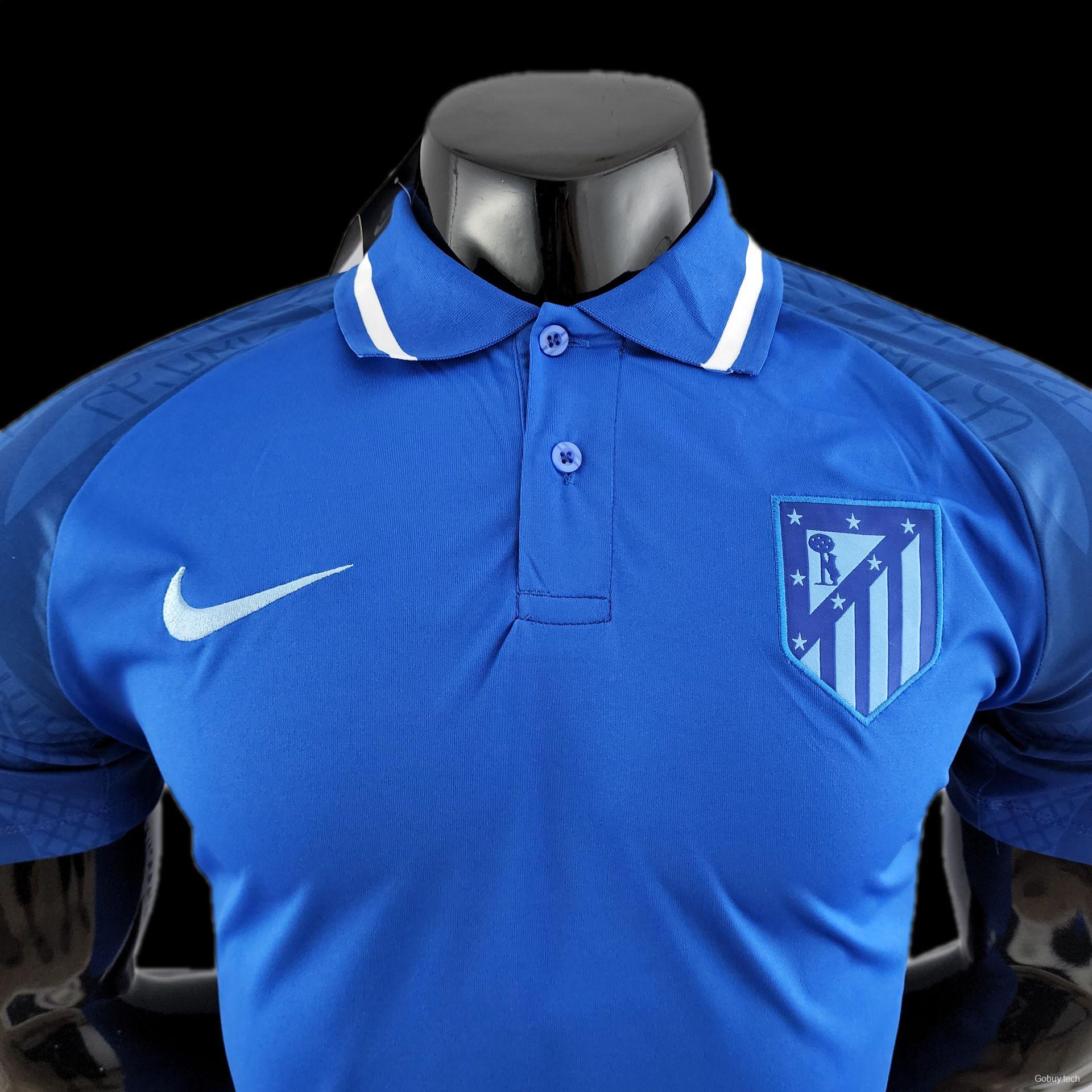 22/23 POLO Atletico Madrid Blue Jersey