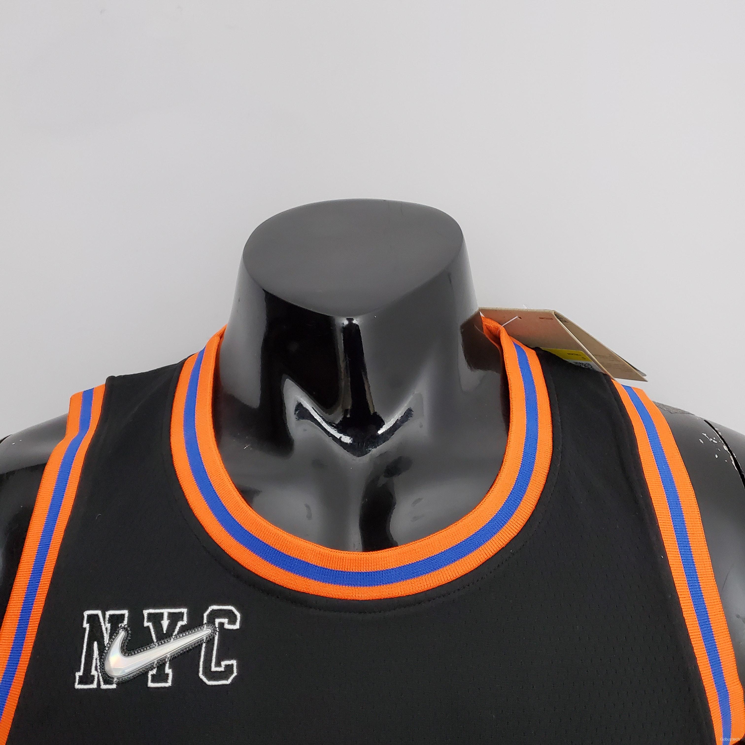 2022 Season Anthony#7 Knicks Urban Edition Black NBA Jersey