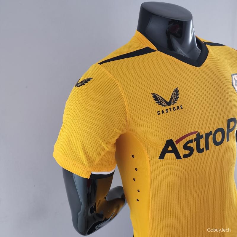 Player Version 22/23 Wolverhampton Wanderers Home Soccer Jersey