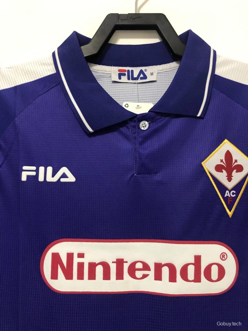 Retro 98/99 Fiorentina Home Soccer Jersey