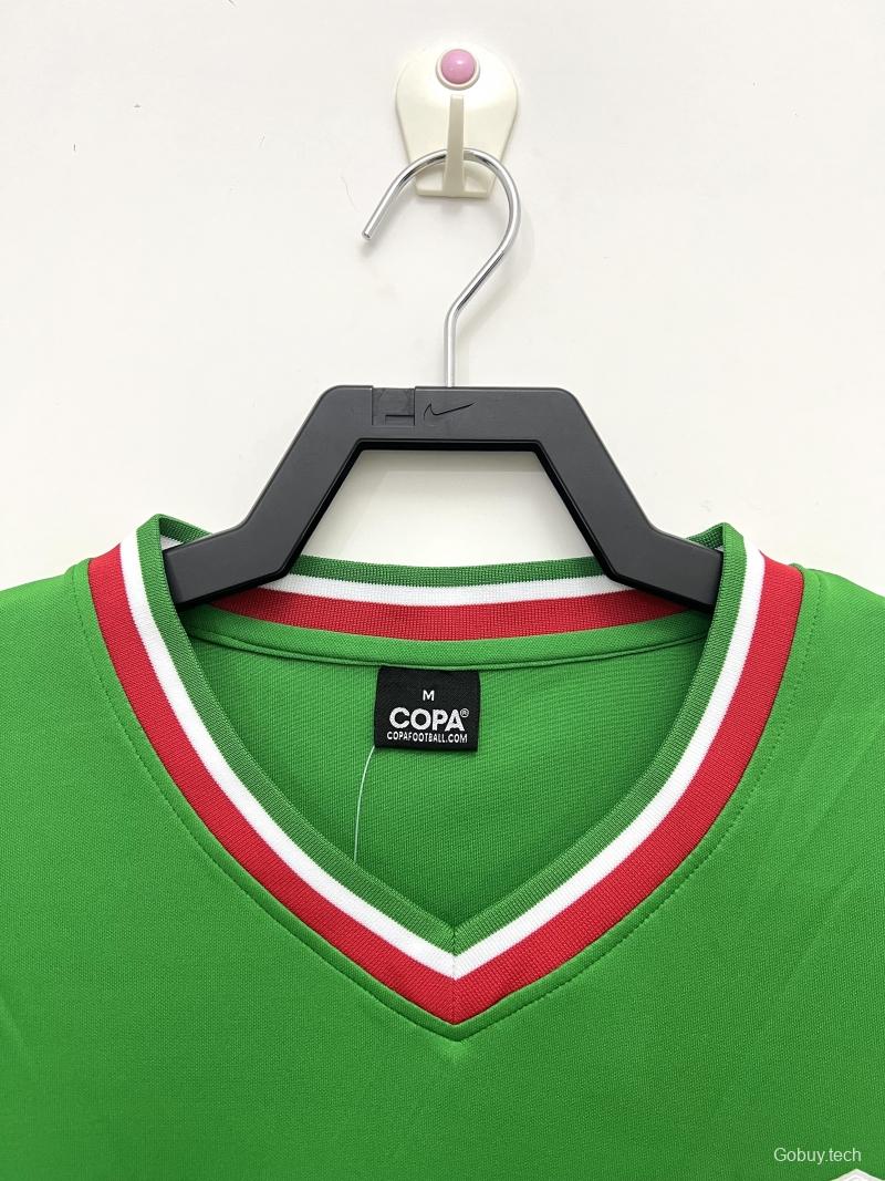 Retro 1970 Mexico Home Soccer Jersey