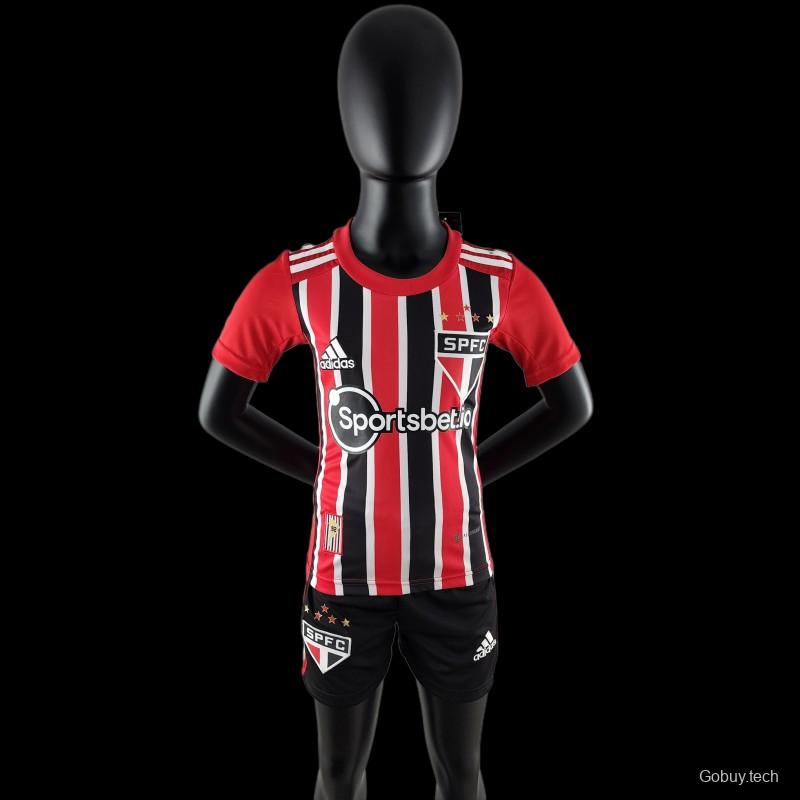 22/23 Kids Sao Paulo Away SIZE16-28 Soccer Jersey