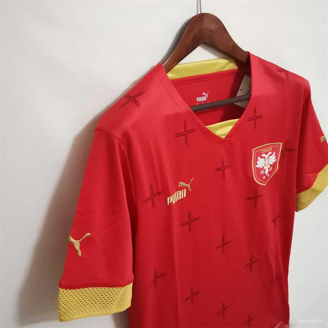 2022 Serbia Home Soccer Jersey