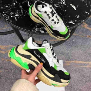 Men Balenciaga Triple-S Sneaker Green/Black