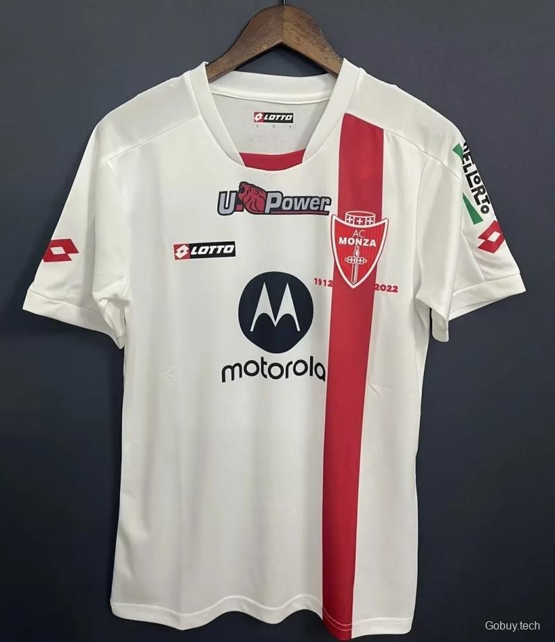 22/23 Monza Away White Soccer Jersey