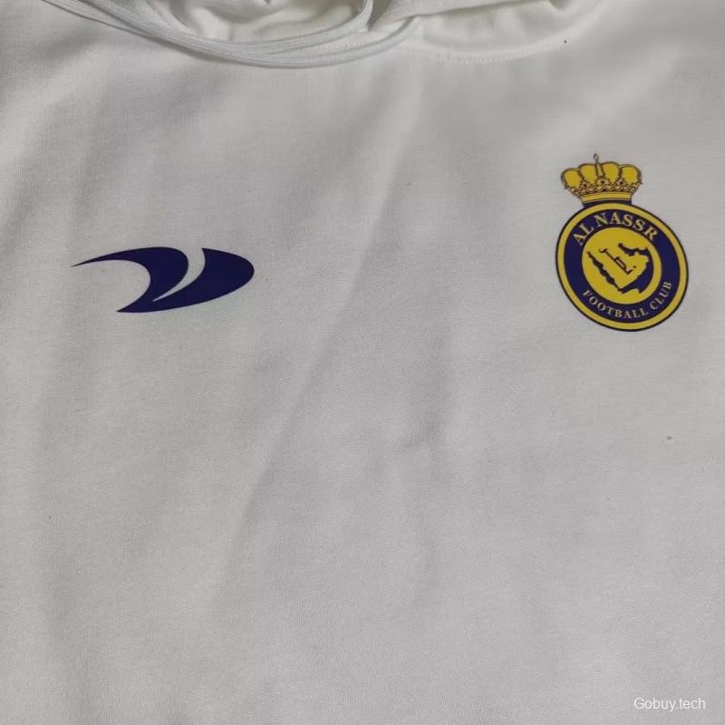 22/23 Al-Nassr FC Home CR7 Ronaldo White Tracksuit Hoodie