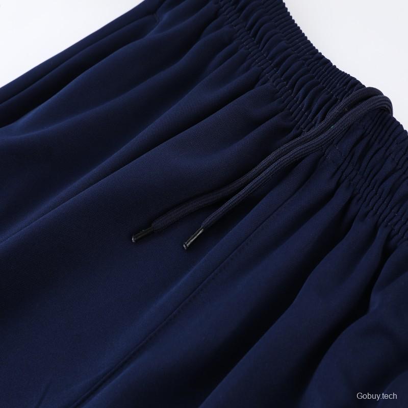 2023 NIKE Blue Black Half Zipper Jacket +Pants