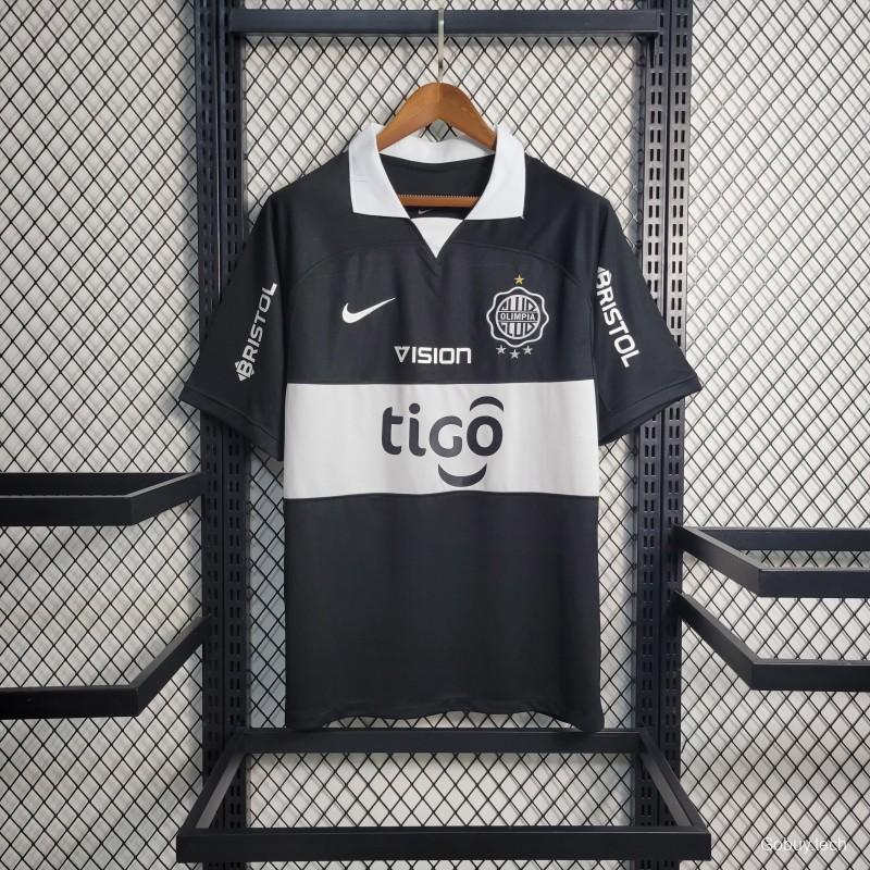 23-24 Paraguayan Club Olimpia Away Black Jersey