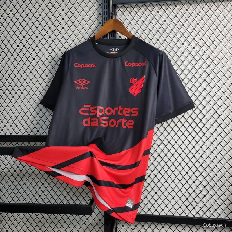 23-24 Athletico Paranaense Away Black/Red Jersey