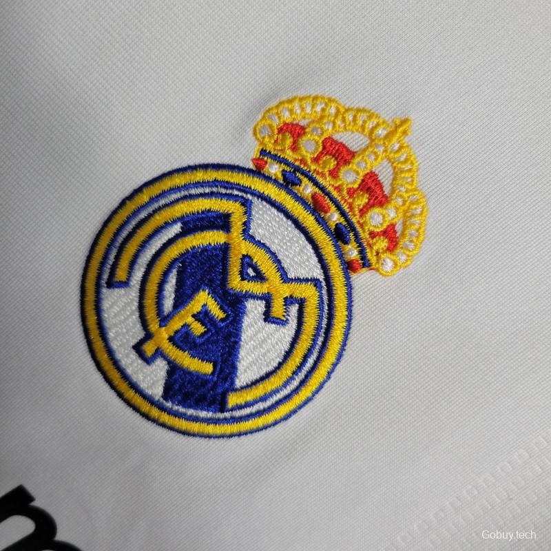 Retro Long Sleeve 09/10 Real Madrid Home Jersey