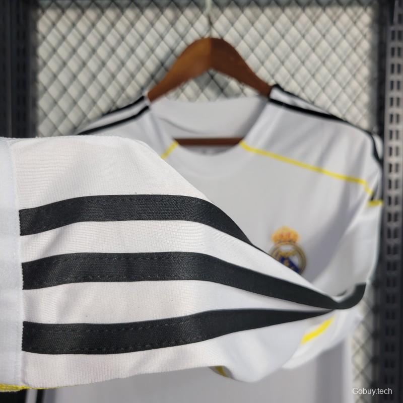 Retro Long Sleeve 09/10 Real Madrid Home Jersey