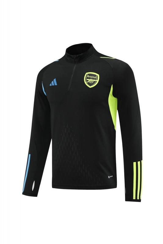 23/24 Arsenal Black Half Zipper Jacket+Pants