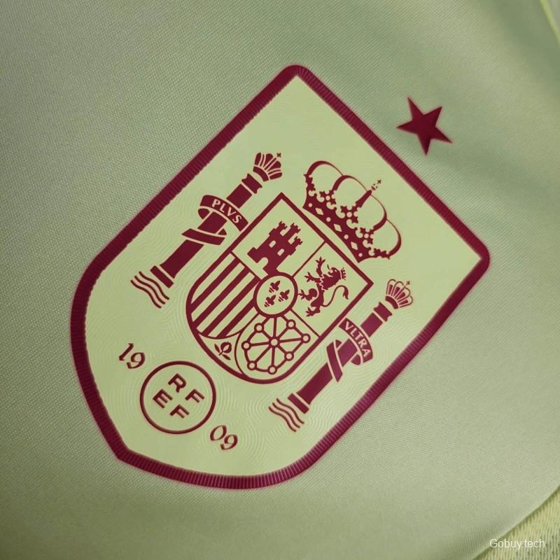 Player Version 2024 Spain Away Yellow Jersey
