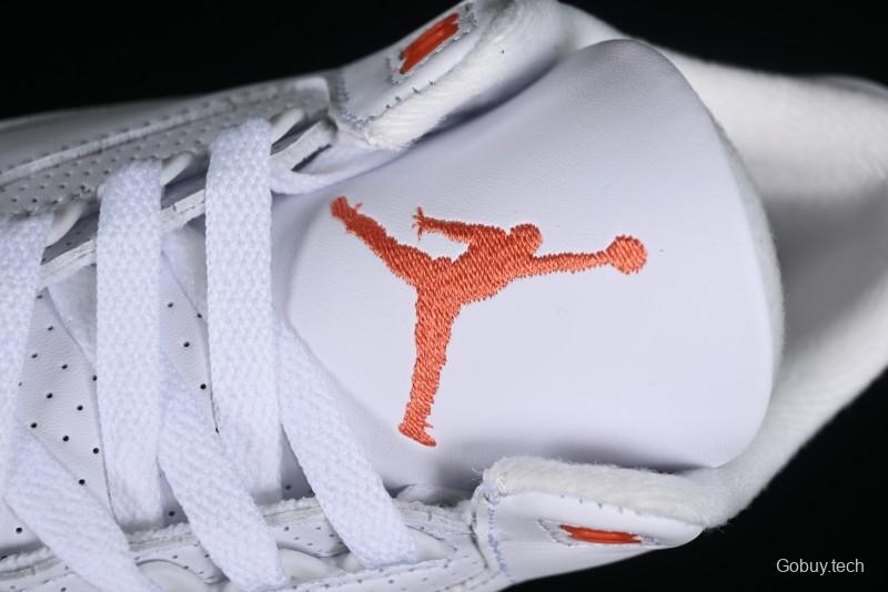 Nike Air Jordan 3 Retro Sneakers in White and Peach Orange - CK9246-121
