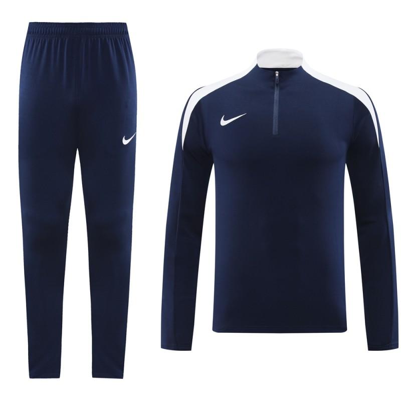 24/25 Nike Navy Half Zipper Jacket+Long Pants