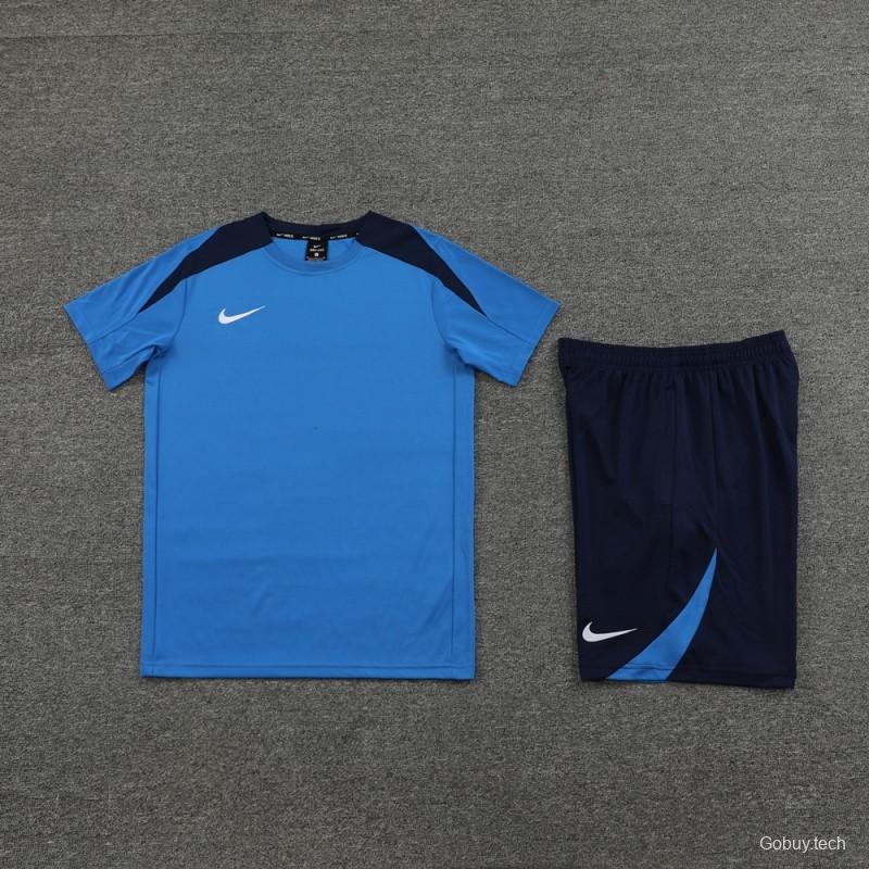 24/25 Nike Blue/Black Short Sleeve Jersey+Shorts